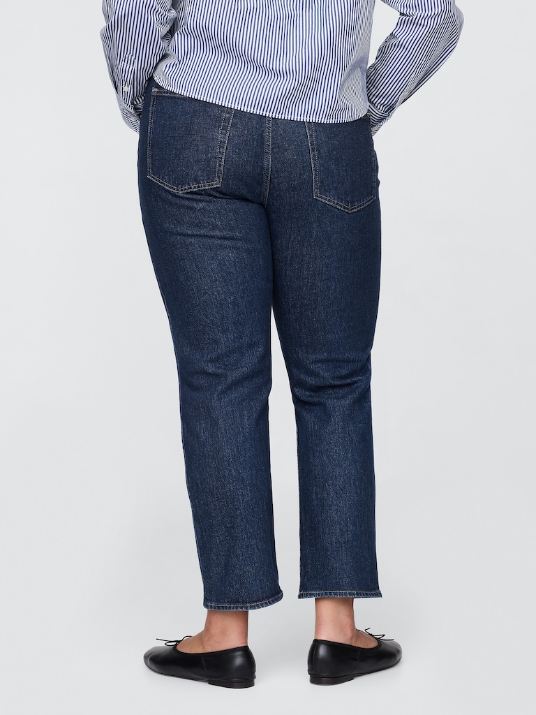 High Rise Cheeky Straight Jeans