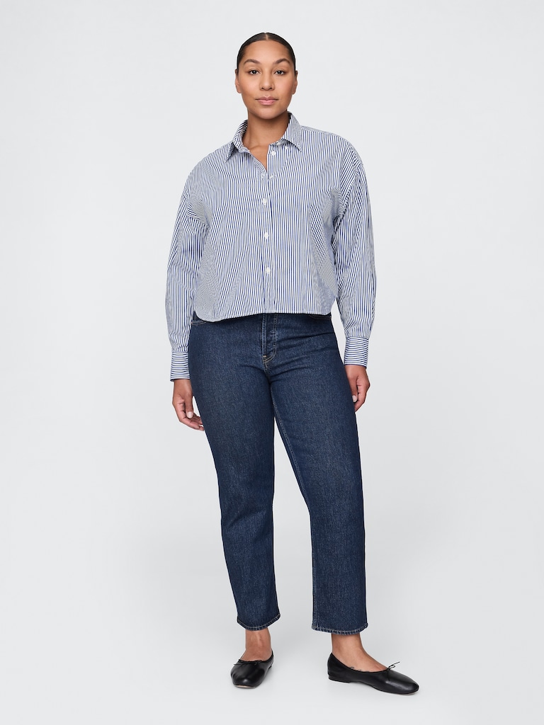 High Rise Cheeky Straight Jeans