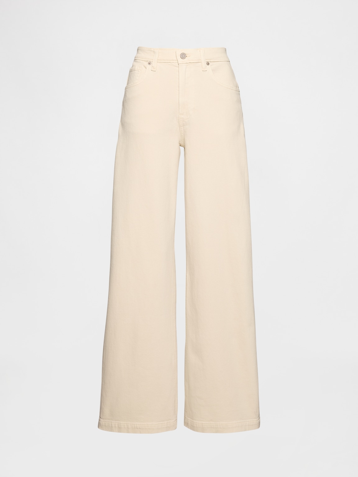 High Rise Stride Wide-Leg Jeans