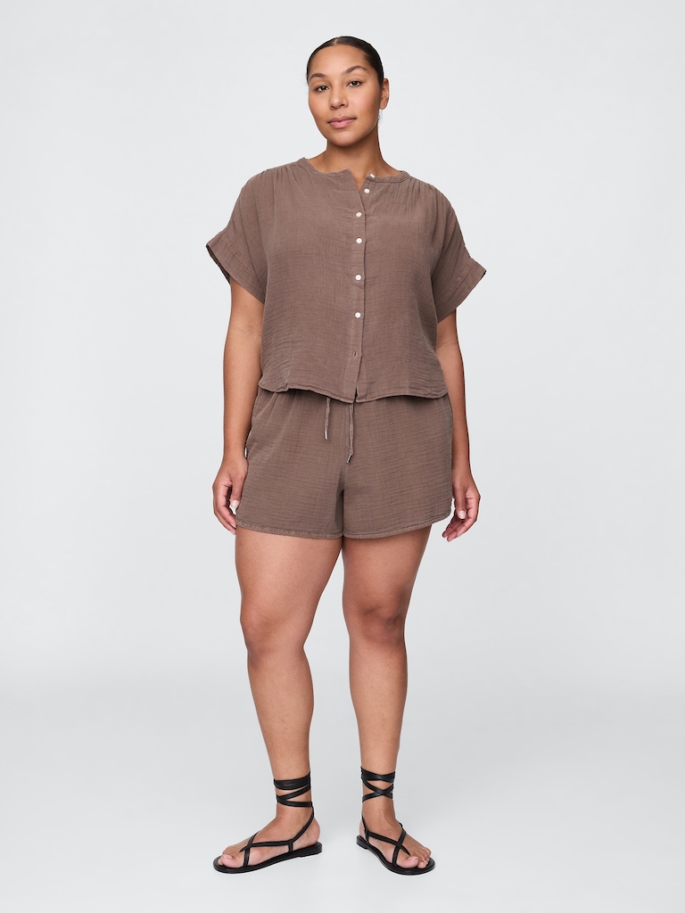Cotton Gauze Easy Shorts