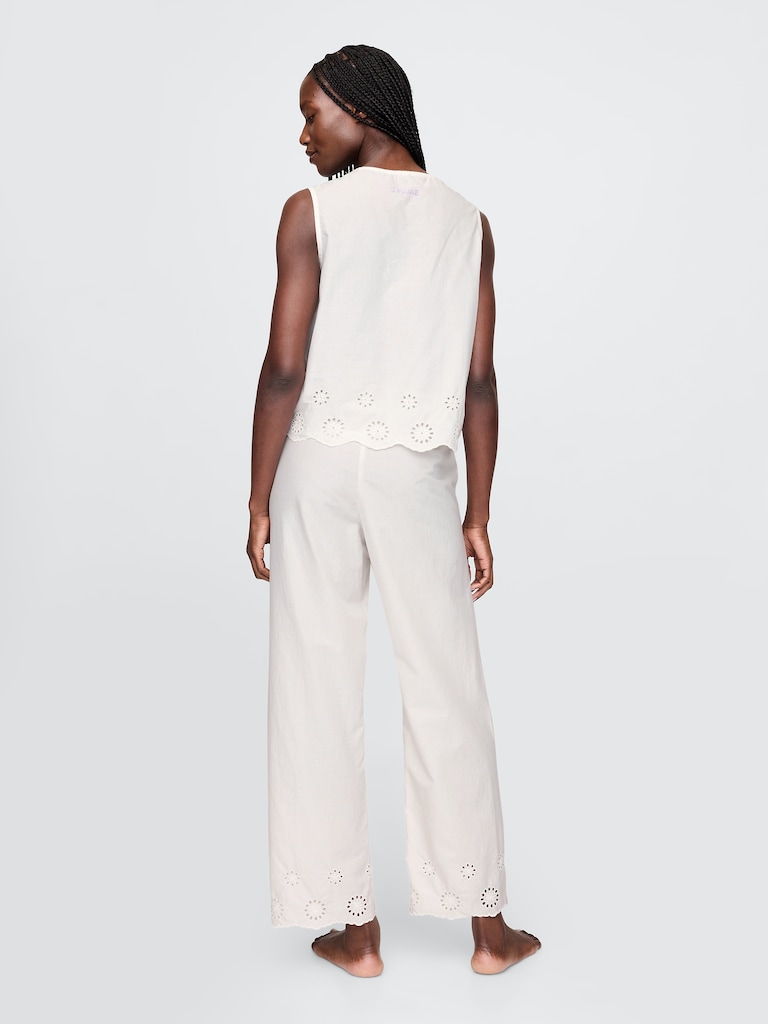 Eyelet Hem PJ Pants