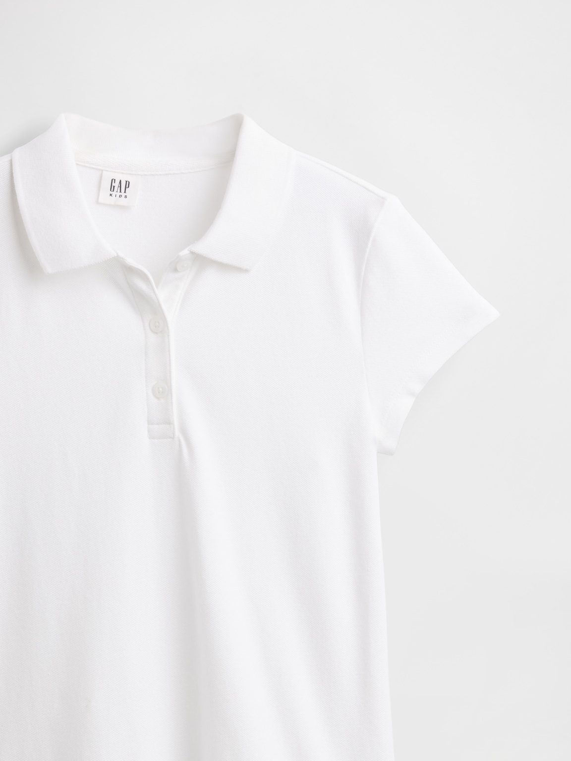 Kids Uniform Drop-Waist Polo Dress