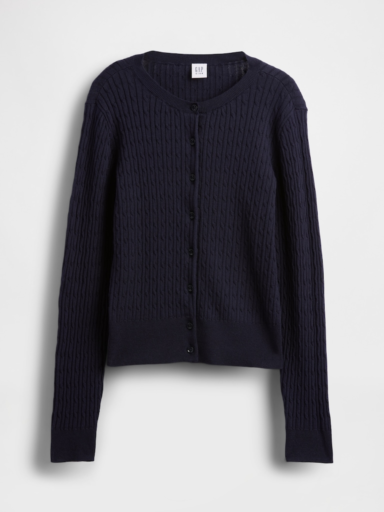 Kids Uniform Cardigan Sweater