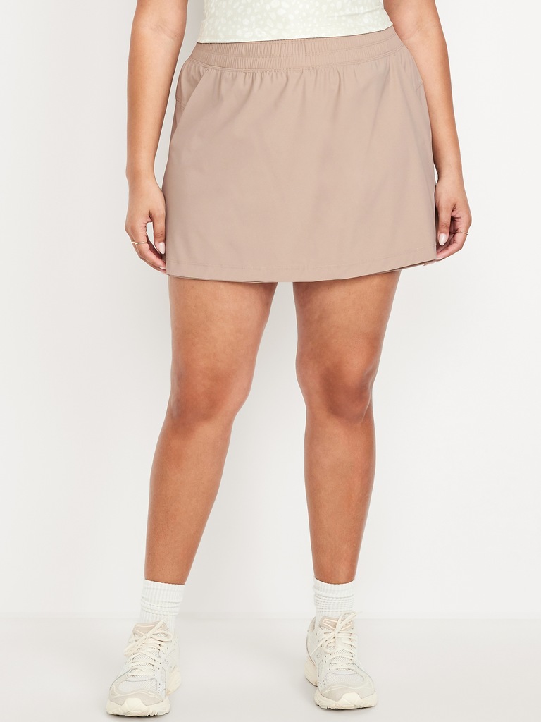 High-Waisted SleekTech Skort