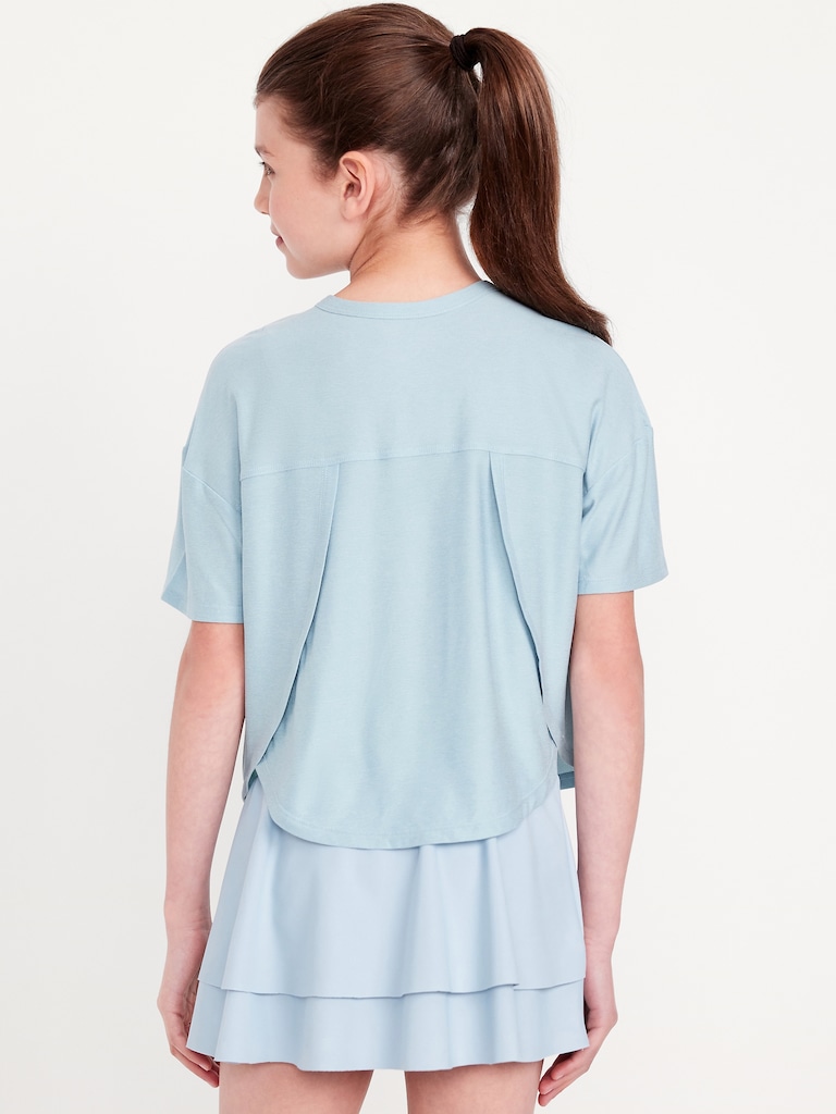 CloudMotion Cropped Performance T-Shirt for Girls