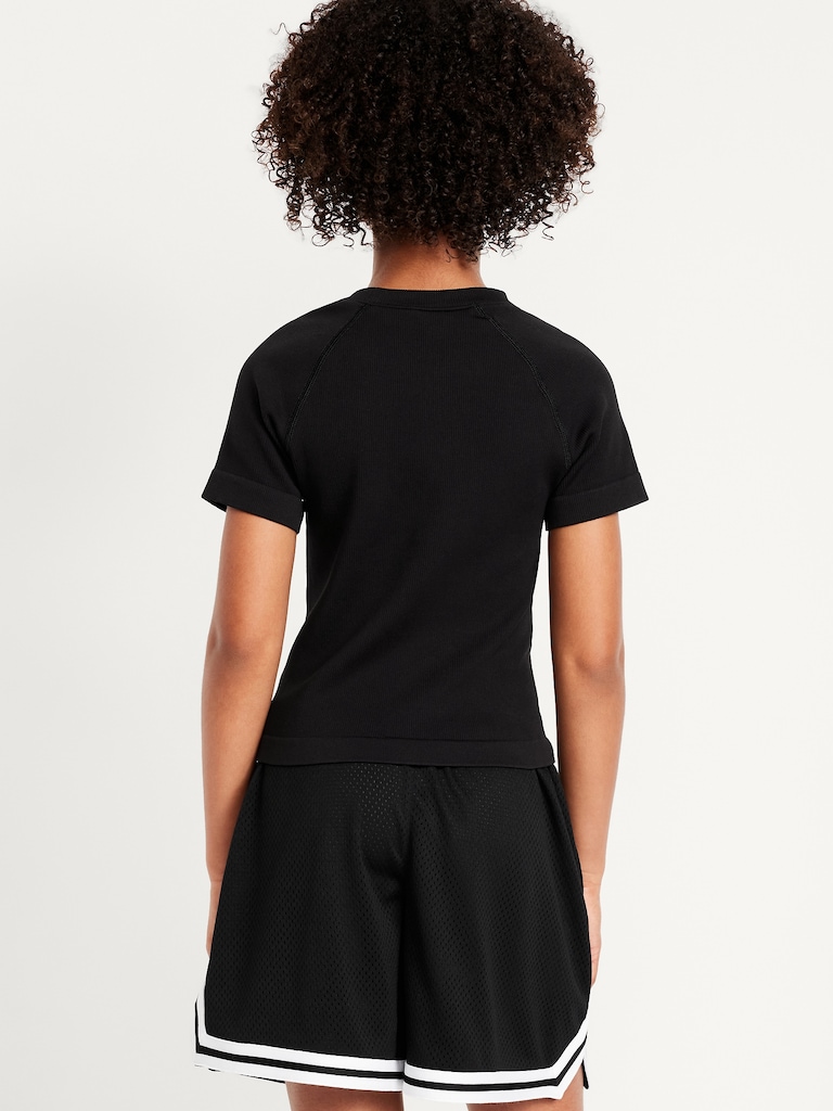 Fitted Seamless Performance Top for Girls