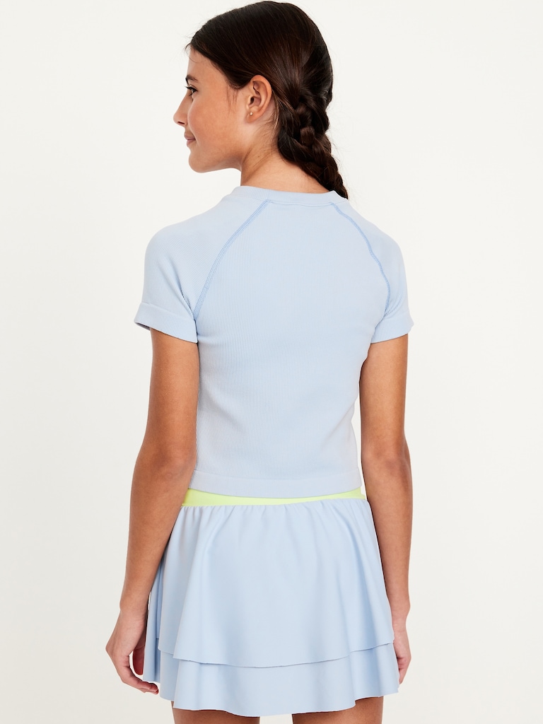 Fitted Seamless Performance Top for Girls