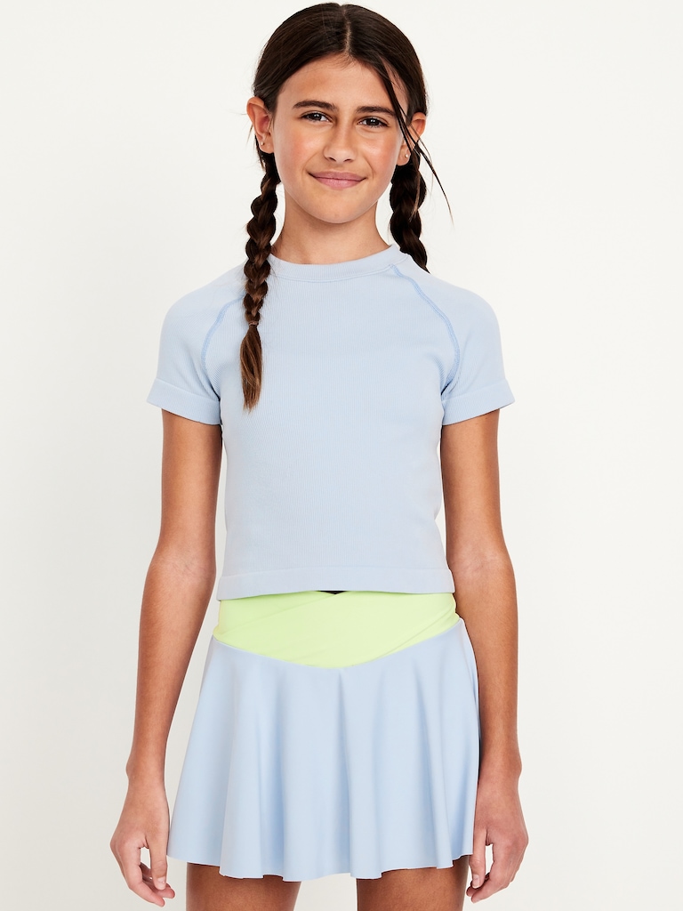 Fitted Seamless Performance Top for Girls