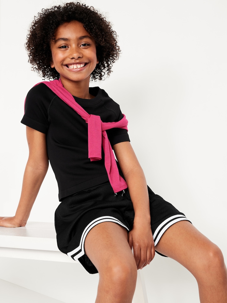 Fitted Seamless Performance Top for Girls