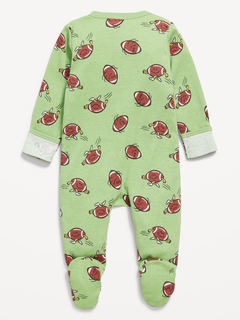 2-Way-Zip Sleep & Play Pocket Footed One-Piece for Baby