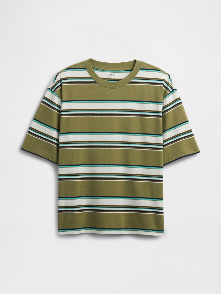 Vintage Soft Stripe Boxy T-Shirt
