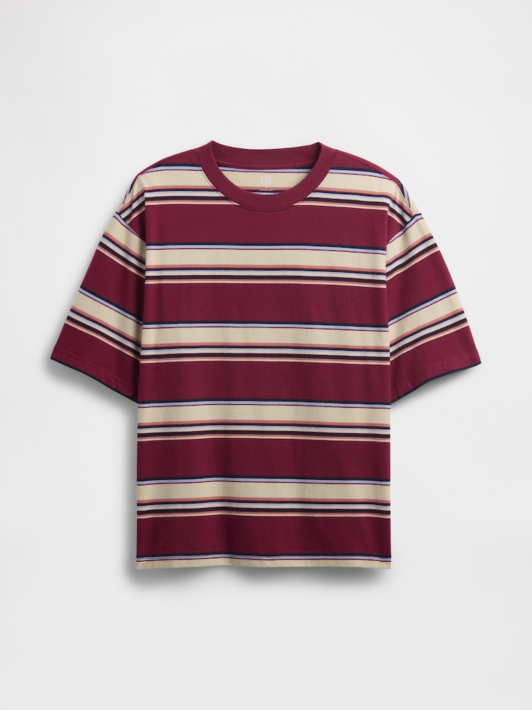 Vintage Soft Stripe Boxy T-Shirt