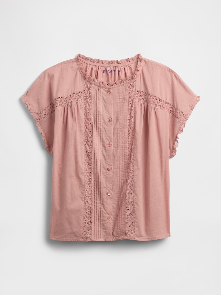 Lace Ruffle Top