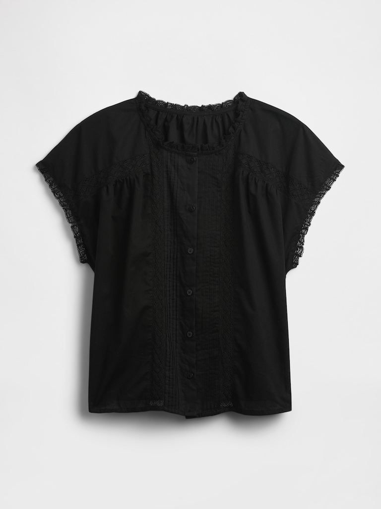 Lace Ruffle Top