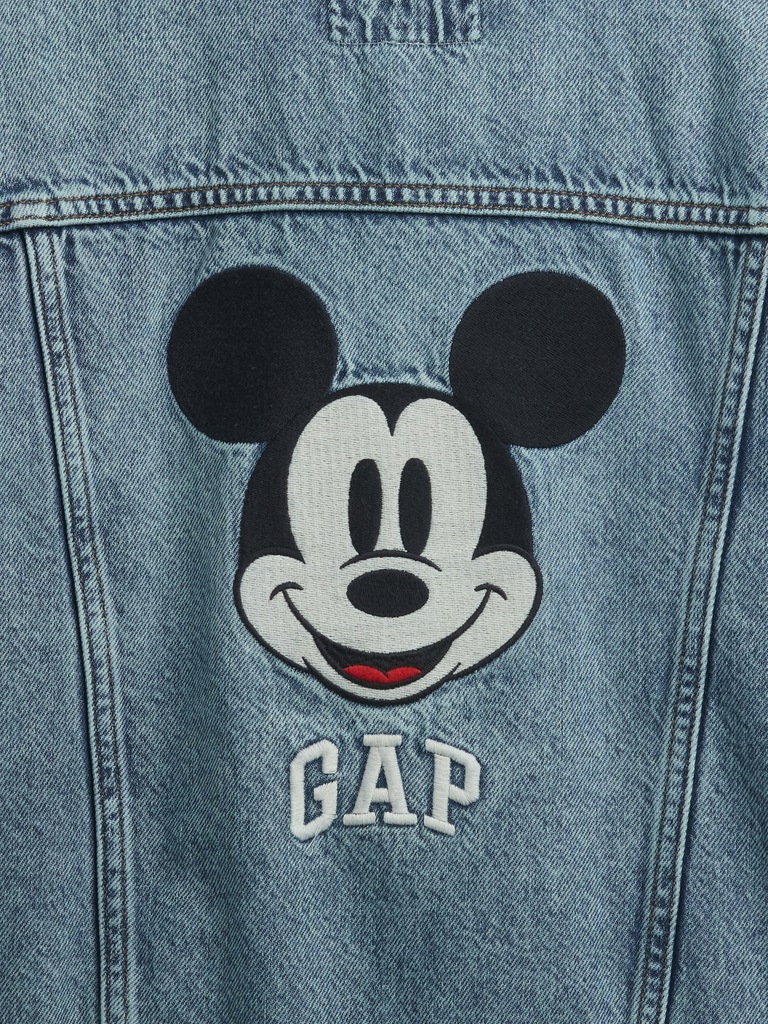 GapKids × Disney Mickey Mouse Relaxed Icon Denim Jacket