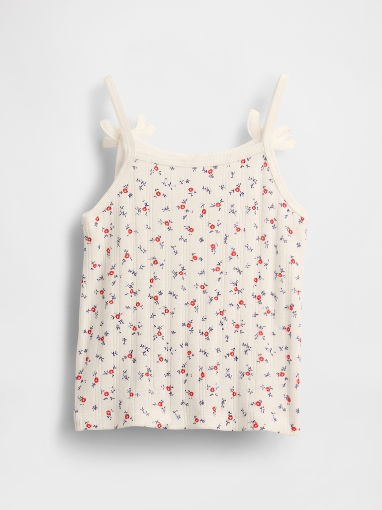 Baby & Toddler Pointelle Rib Bow Cami