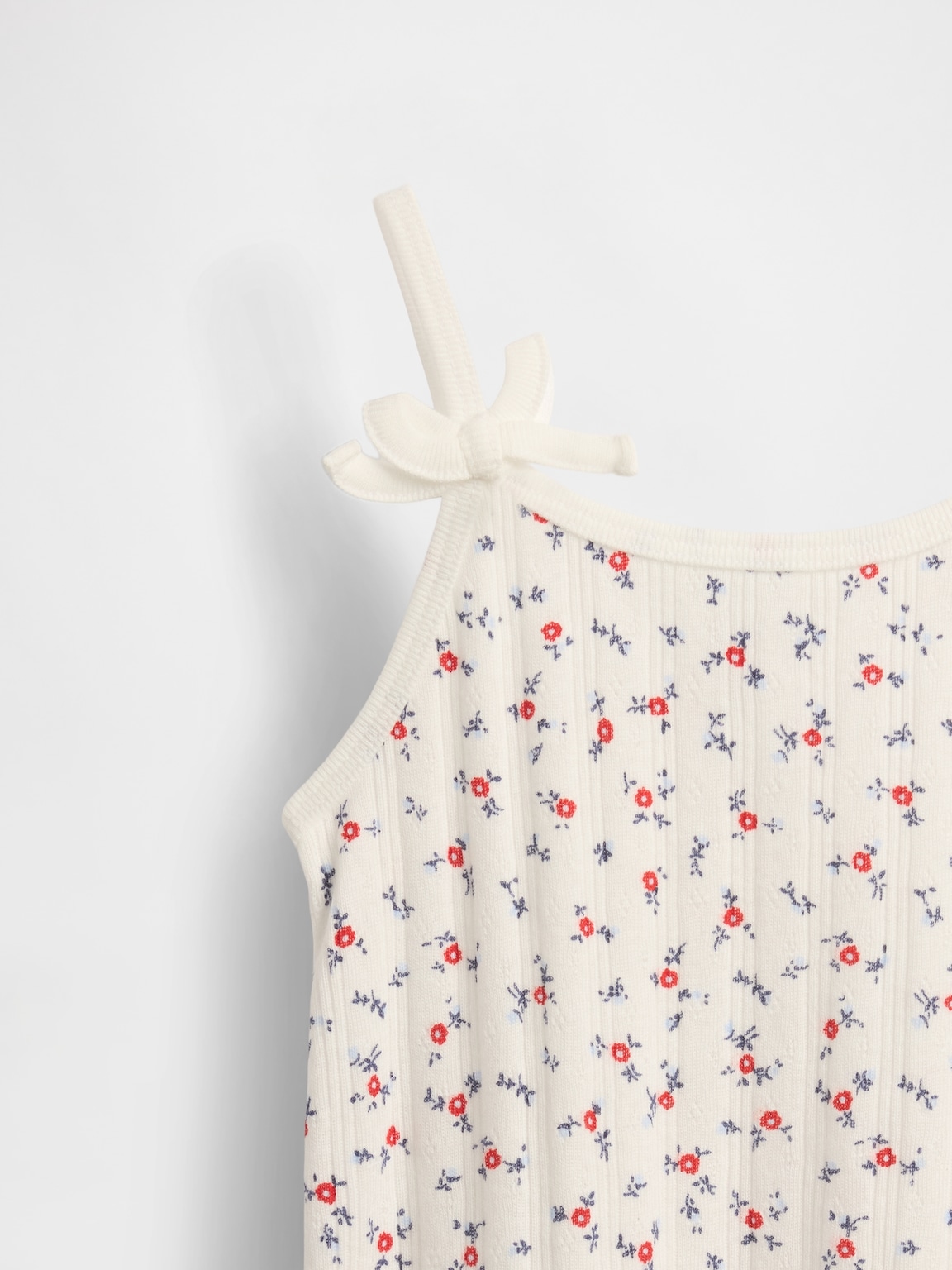 Baby & Toddler Pointelle Rib Bow Cami