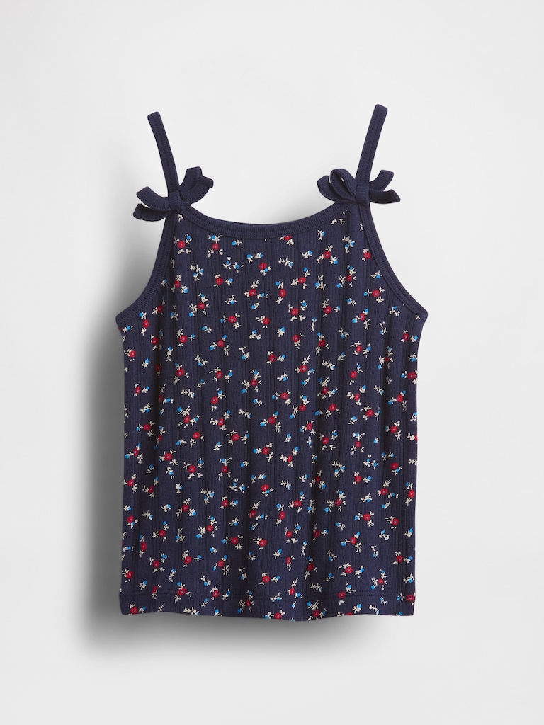 Baby & Toddler Pointelle Rib Bow Cami