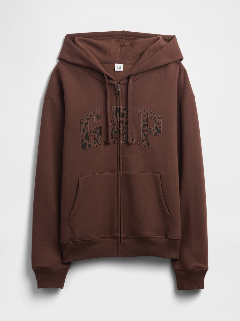 Relaxed Gap Logo Zip Hoodie