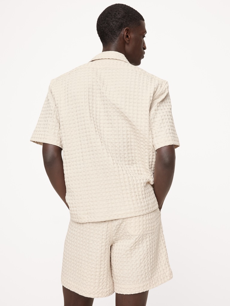 Waffle Cotton Resort Shirt