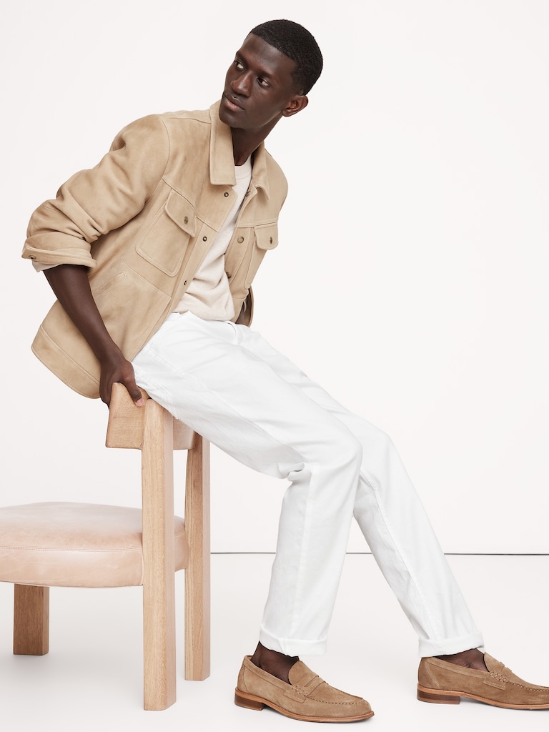Slim Linen-Cotton Traveler Pant