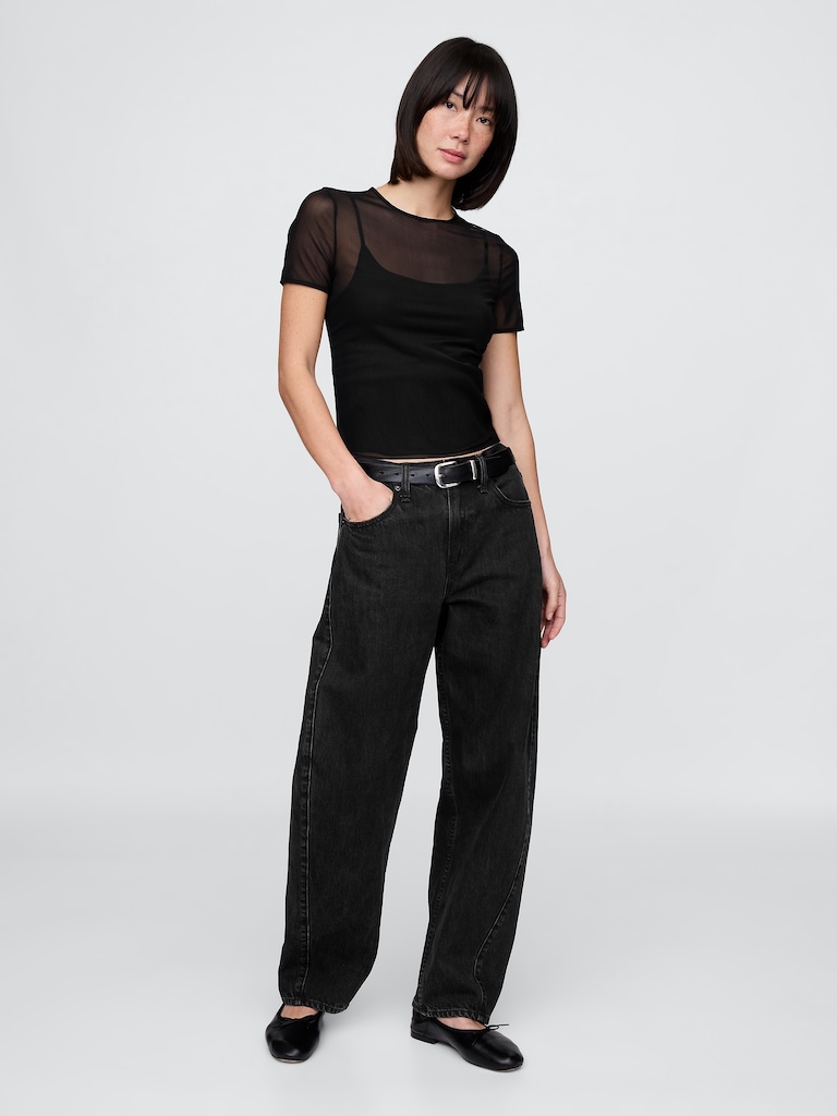 Mesh Crop T-Shirt