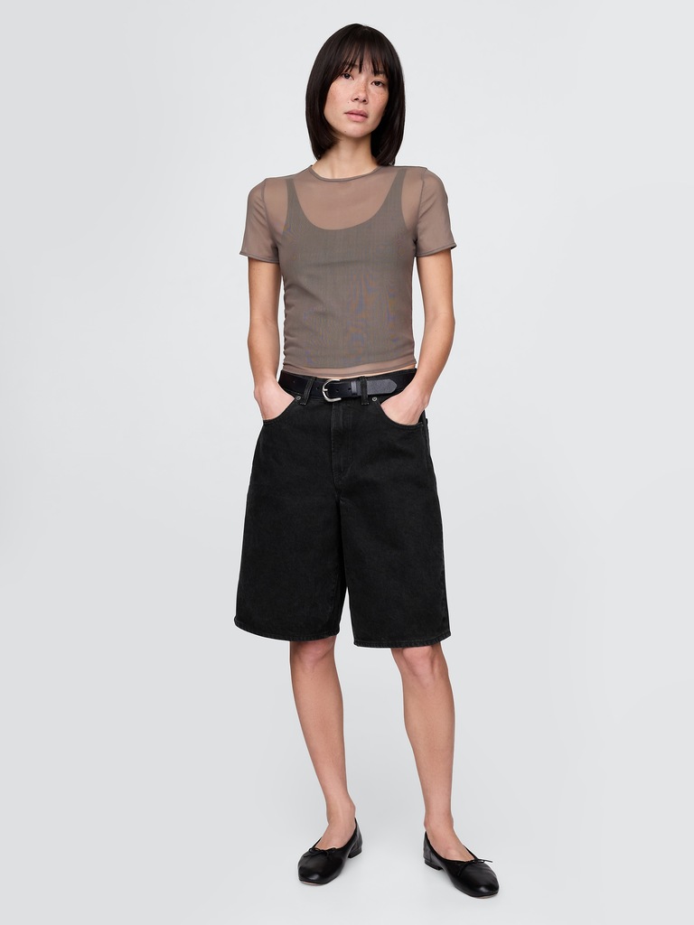 Mesh Crop T-Shirt