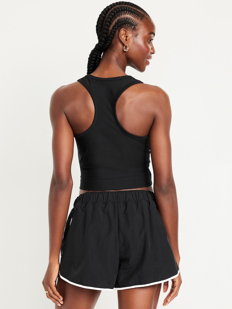 PowerSoft Racerback Cropped Shell Tank