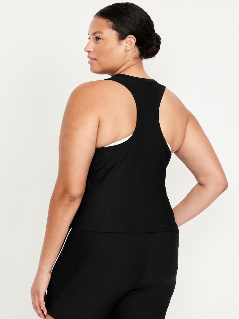 PowerSoft Racerback Cropped Shell Tank