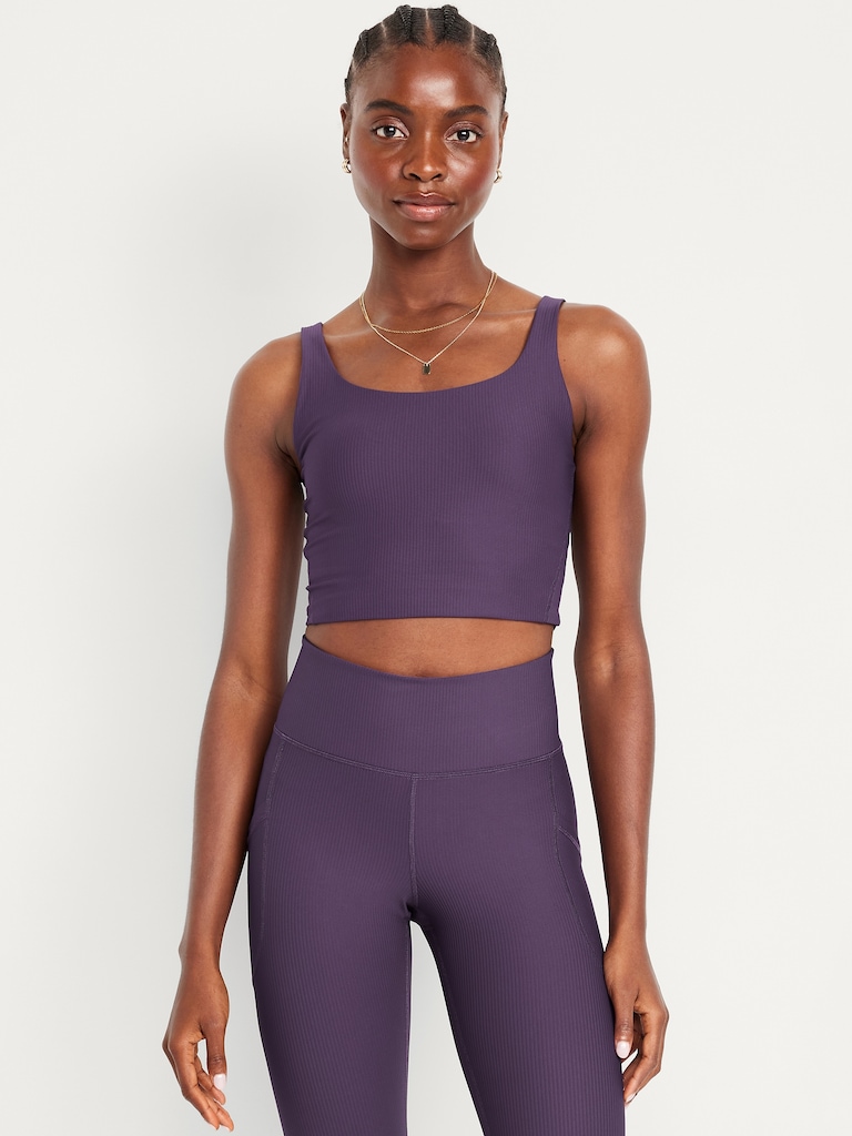 Light Support PowerSoft Rib Longline Sports Bra