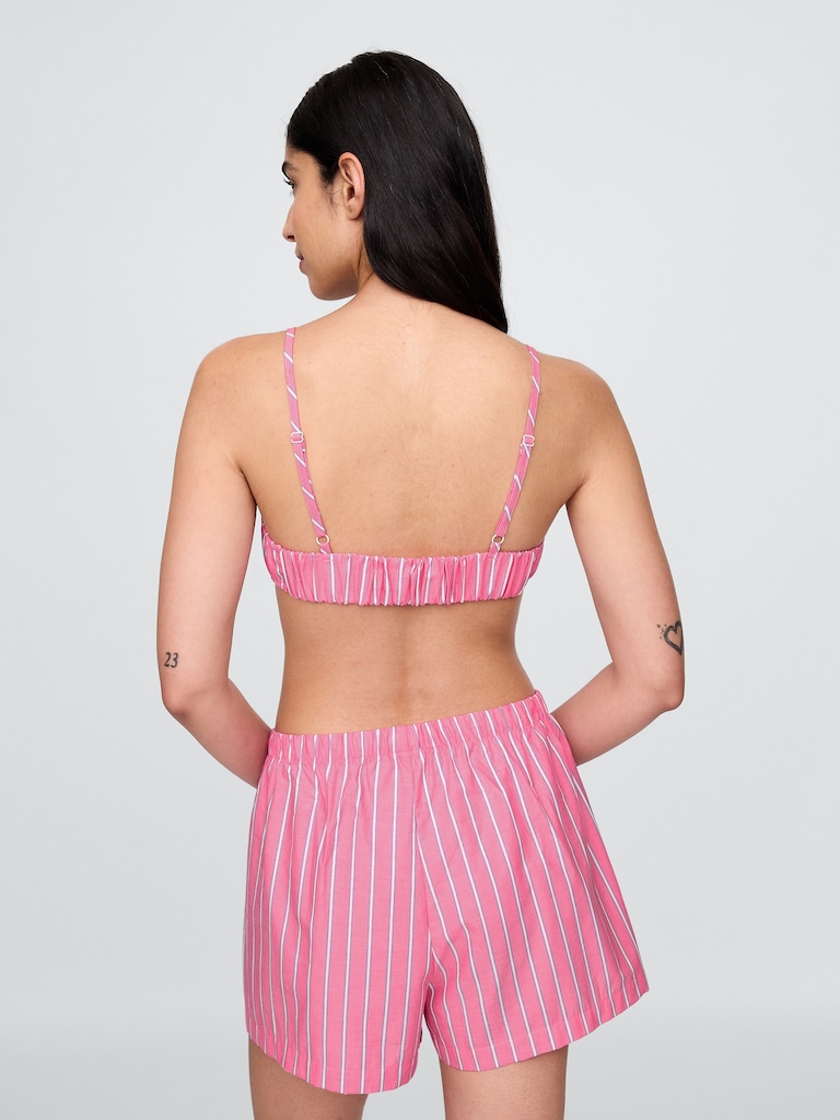 Poplin Triangle Bralette