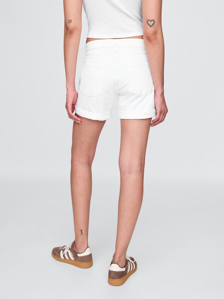 5" Mid Rise Girlfriend Shorts