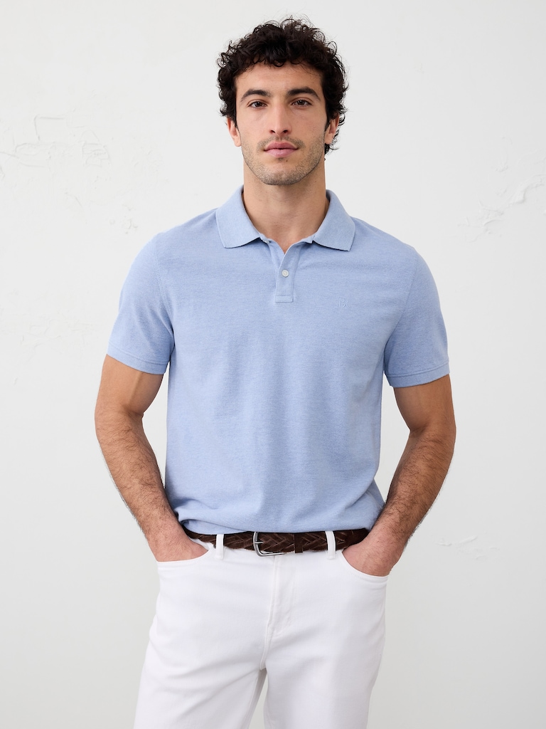 Standard-Fit Monogram Pique Polo