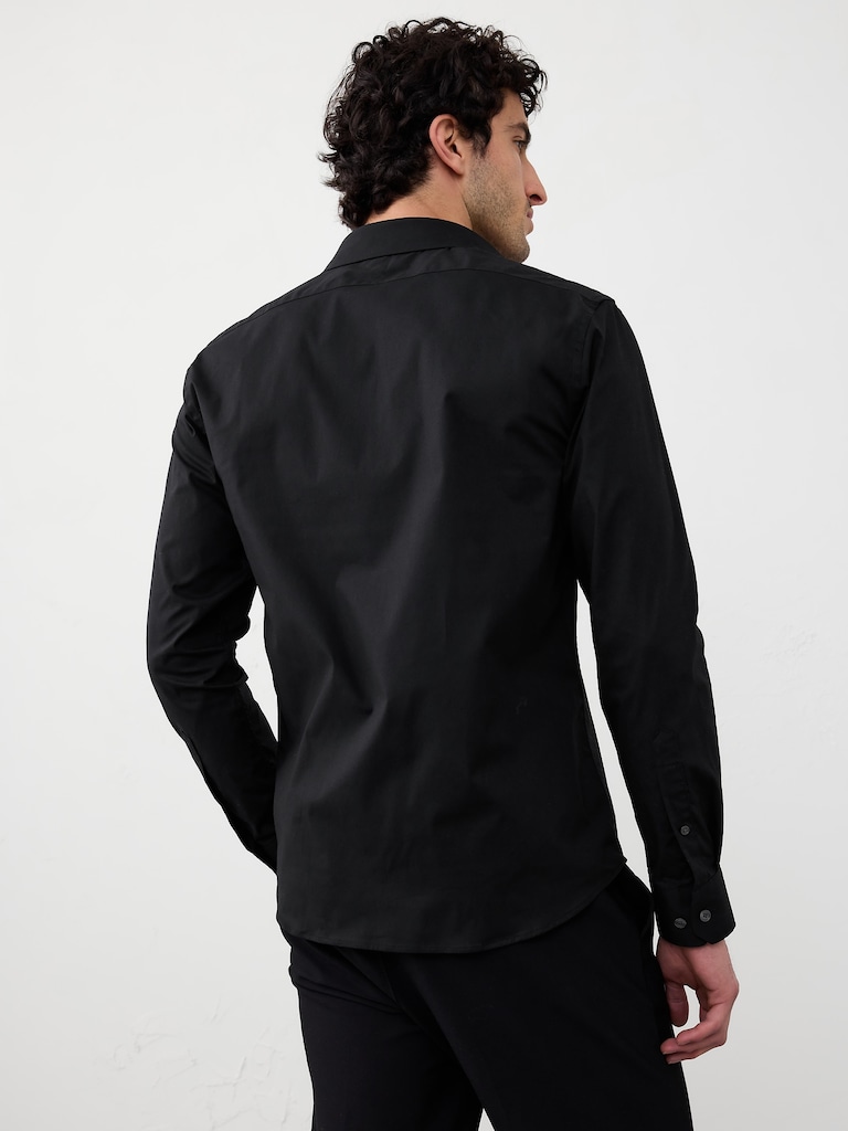 Slim-Fit Untucked Dress Shirt