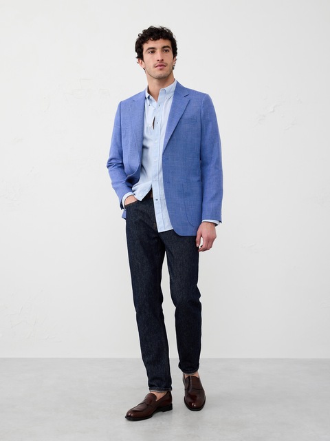 Blazer Banana Republic Homme Taille 44 L - Moderne, Gris, Occasion Très Bon état