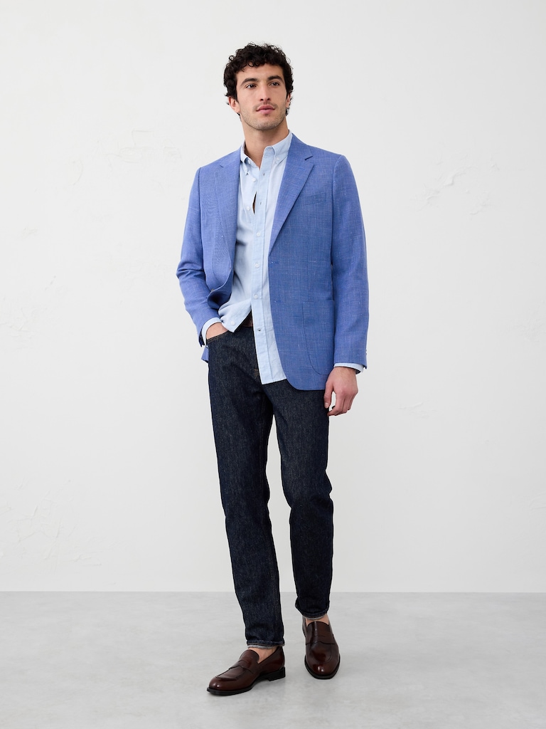 Tailored-Fit Textured Jacket