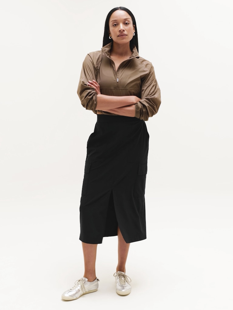 Brooklyn Heights High Rise Cargo Skirt