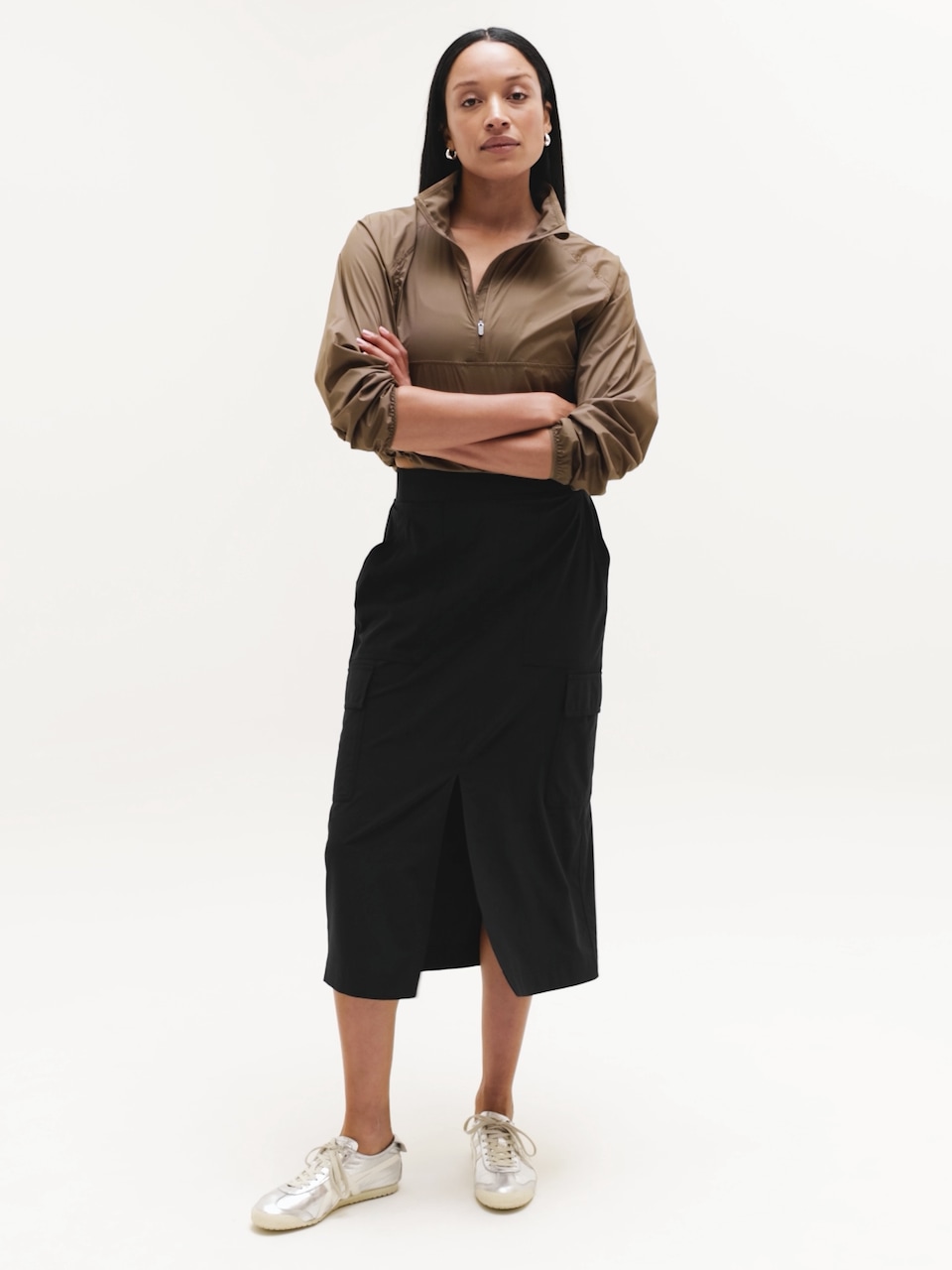 Brooklyn Heights High Rise Cargo Skirt