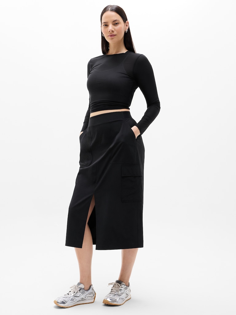 Brooklyn Heights High Rise Cargo Skirt