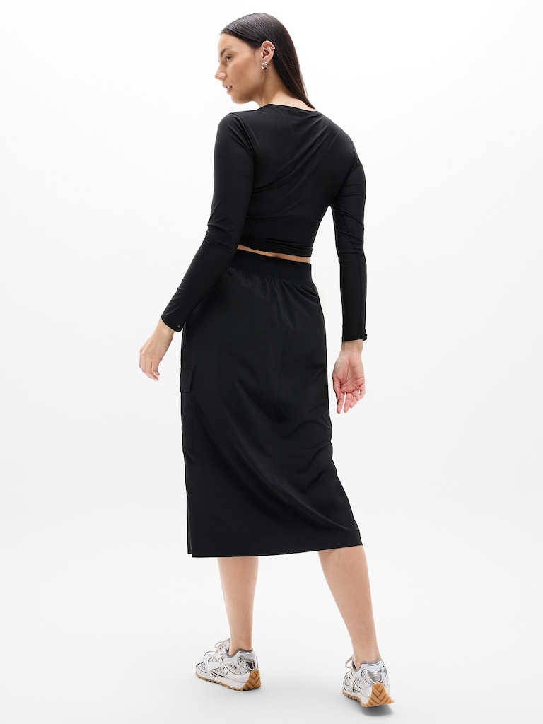Brooklyn Heights High Rise Cargo Skirt