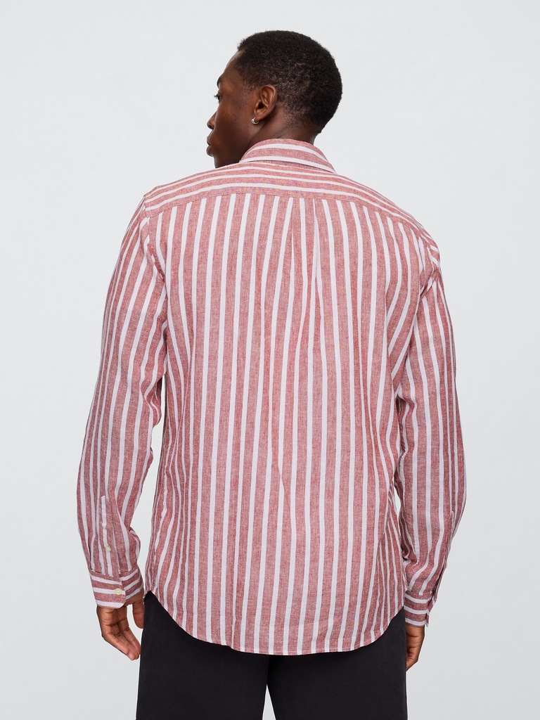 Linen-Blend Shirt in Standard Fit