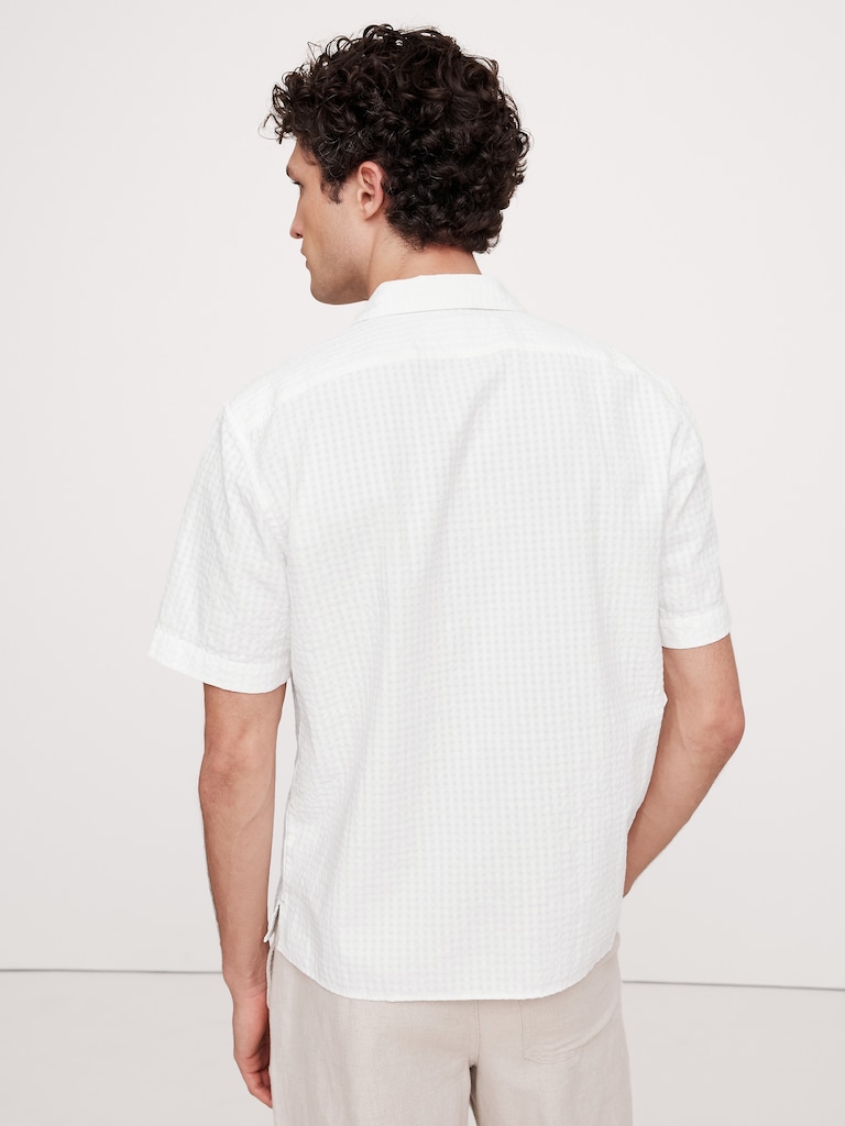 Cotton Seersucker Resort Shirt