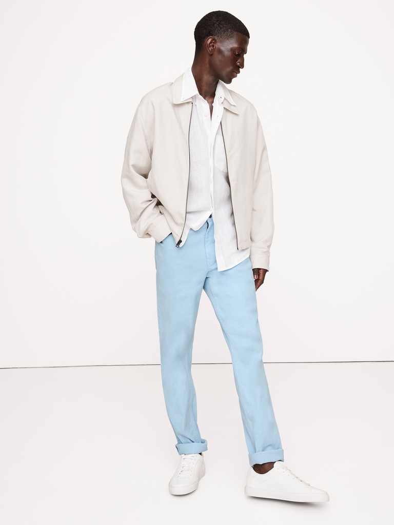 Slim Linen-Cotton Traveler Pant