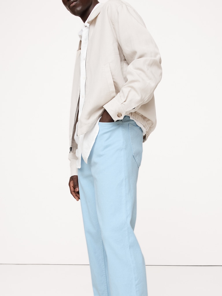 Slim Linen-Cotton Traveler Pant