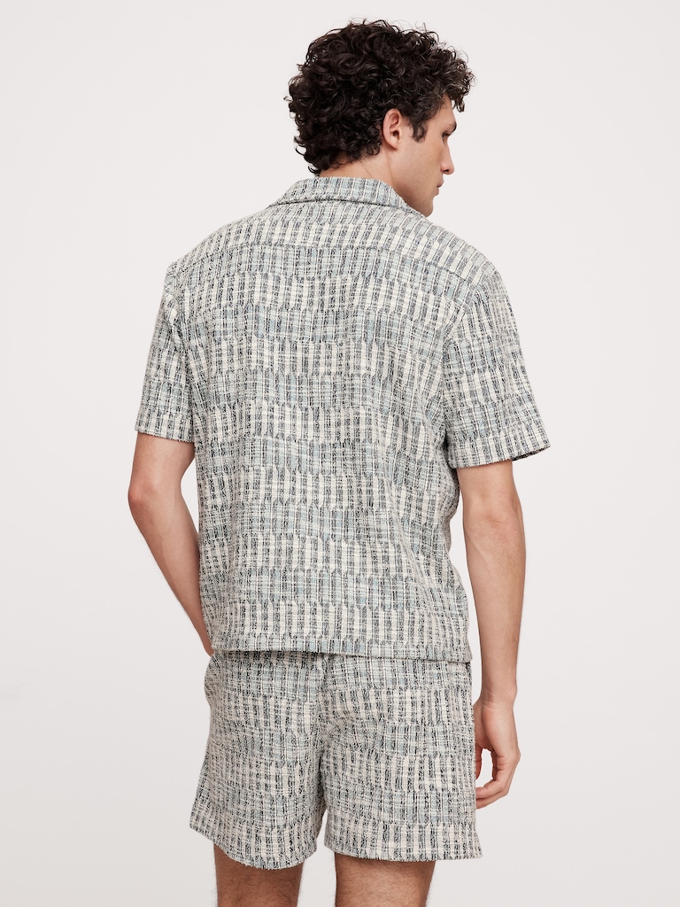 Jacquard Knit Resort Shirt