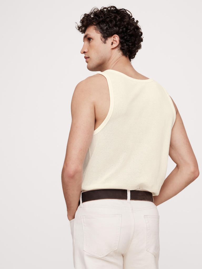 Cotton Mesh Tank