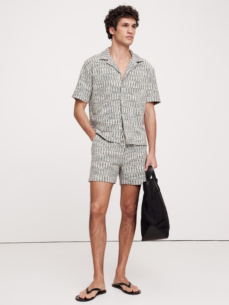 5" Jacquard Knit Pull-On Short