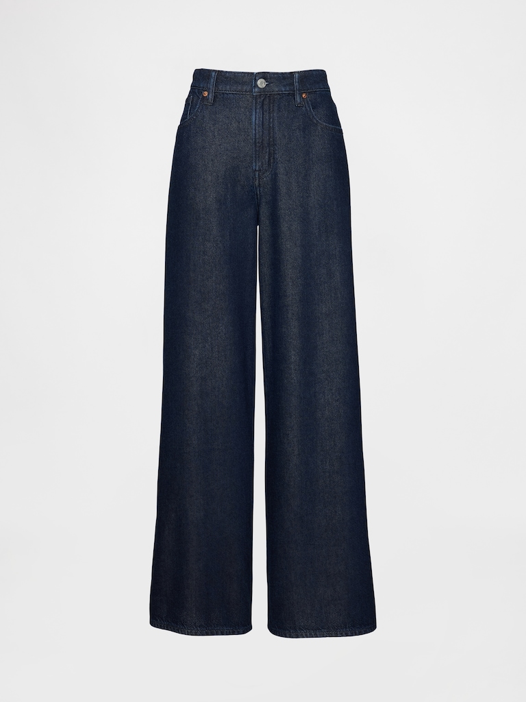 Curvy Mid Rise UltraSoft Baggy Jeans