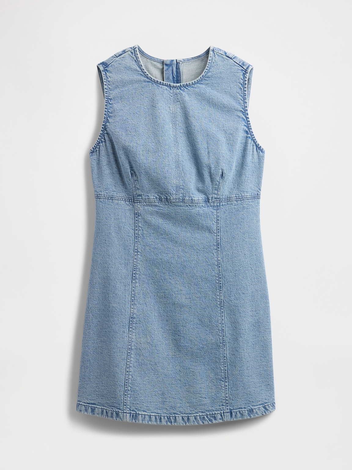 Denim Mini Shift Dress