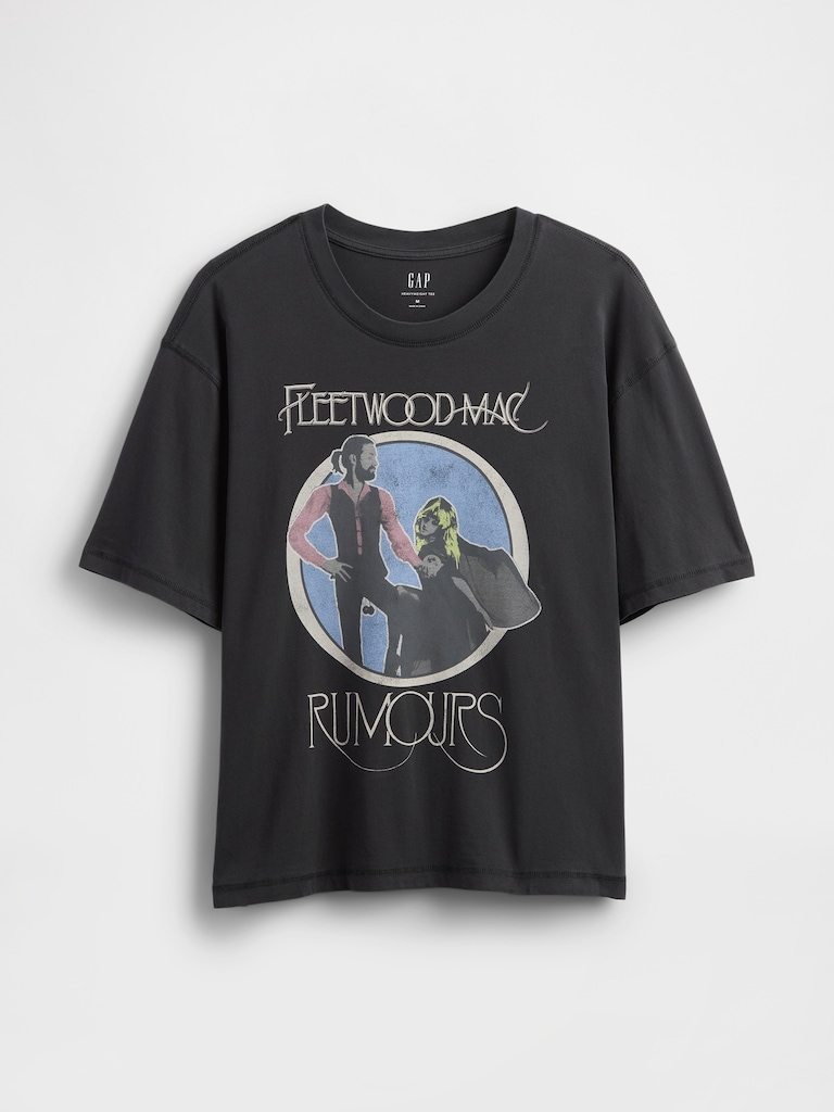 Heavyweight Fleetwood Mac Graphic Crop T-Shirt